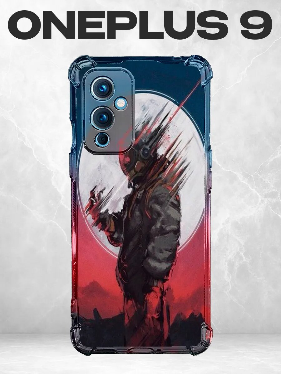Чехол на Oneplus 9 аниме луна тёмный