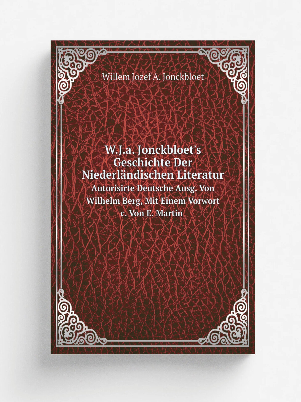 W.J.a. Jonckbloet's Geschichte Der Niederl.ndischen Literatur. Autorisirte Deutsche Ausg. Von Wilhelm Berg, Mit Einem Vorwort c. Von E. Martin