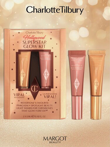 Изображение товара Набор CHARLOTTE TILBURY Hollywood Superstar Glow Kit, мини-версии, румяна и хайлайтер, оригинал