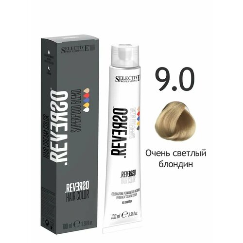 фото Selective professional краска reverso без аммиака superfood 9,0 очень светлый блондин, 100 мл