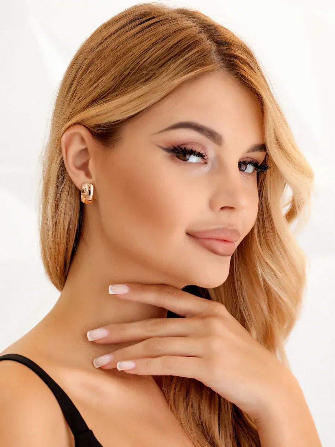 Серьги двусторонние