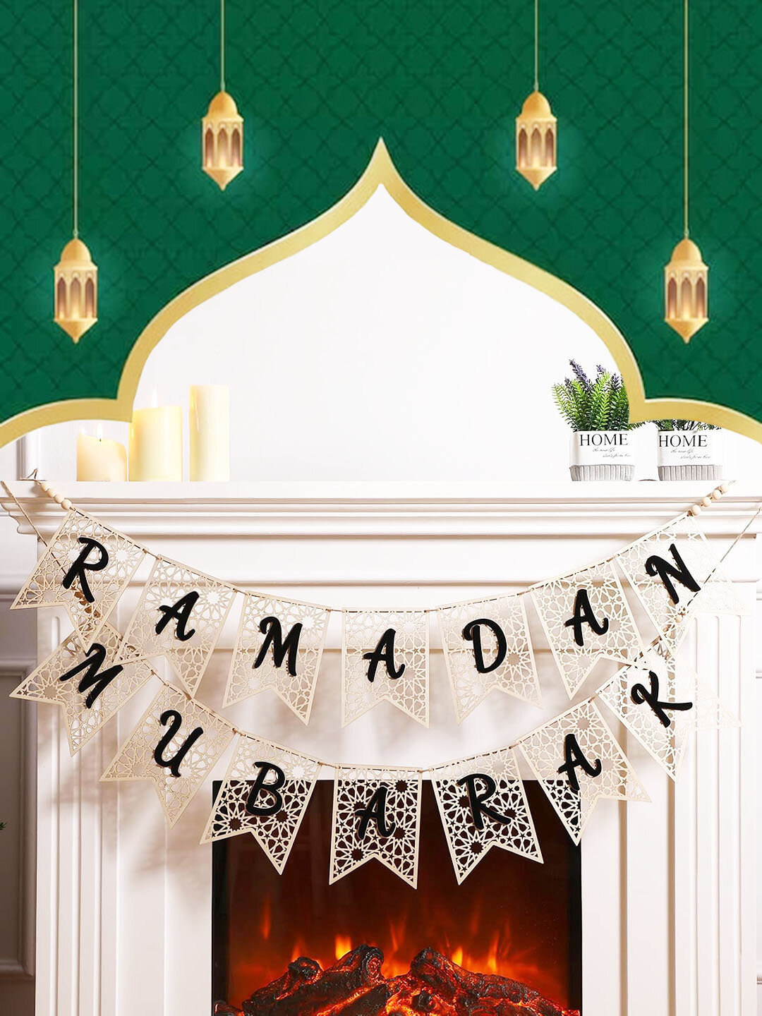 Украшение для Рамадана и Курбан Байрама, гирлянда Рамадан Мубарак