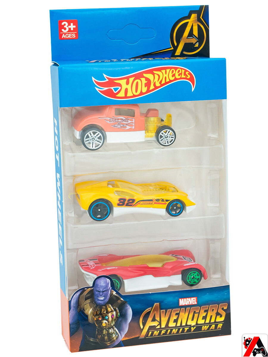 Набор машинок Hot Wheels 3в1, минимашинки, модельки, подарок для мальчика