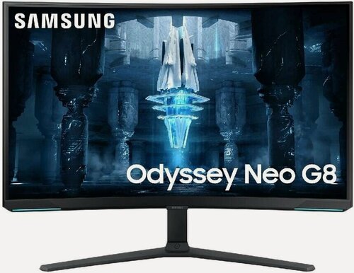 Изображение товара Монитор Samsung 32" Odyssey Neo G8 S32BG850NMXUE белый VA LED 16:9 HDMI полуматовая HAS Piv 1000000:1 350cd 178гр/178гр 3840x2160 240Hz FreeSync Premium Pro DP 4K USB 8.9кг