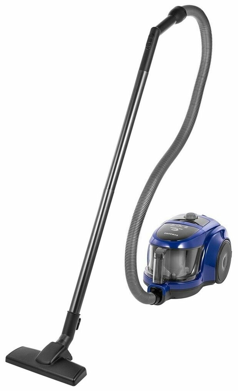 Пылесос Samsung VCC4520S36 циклонного типа с контейнером 1.3 л, 1600 Вт, blue
