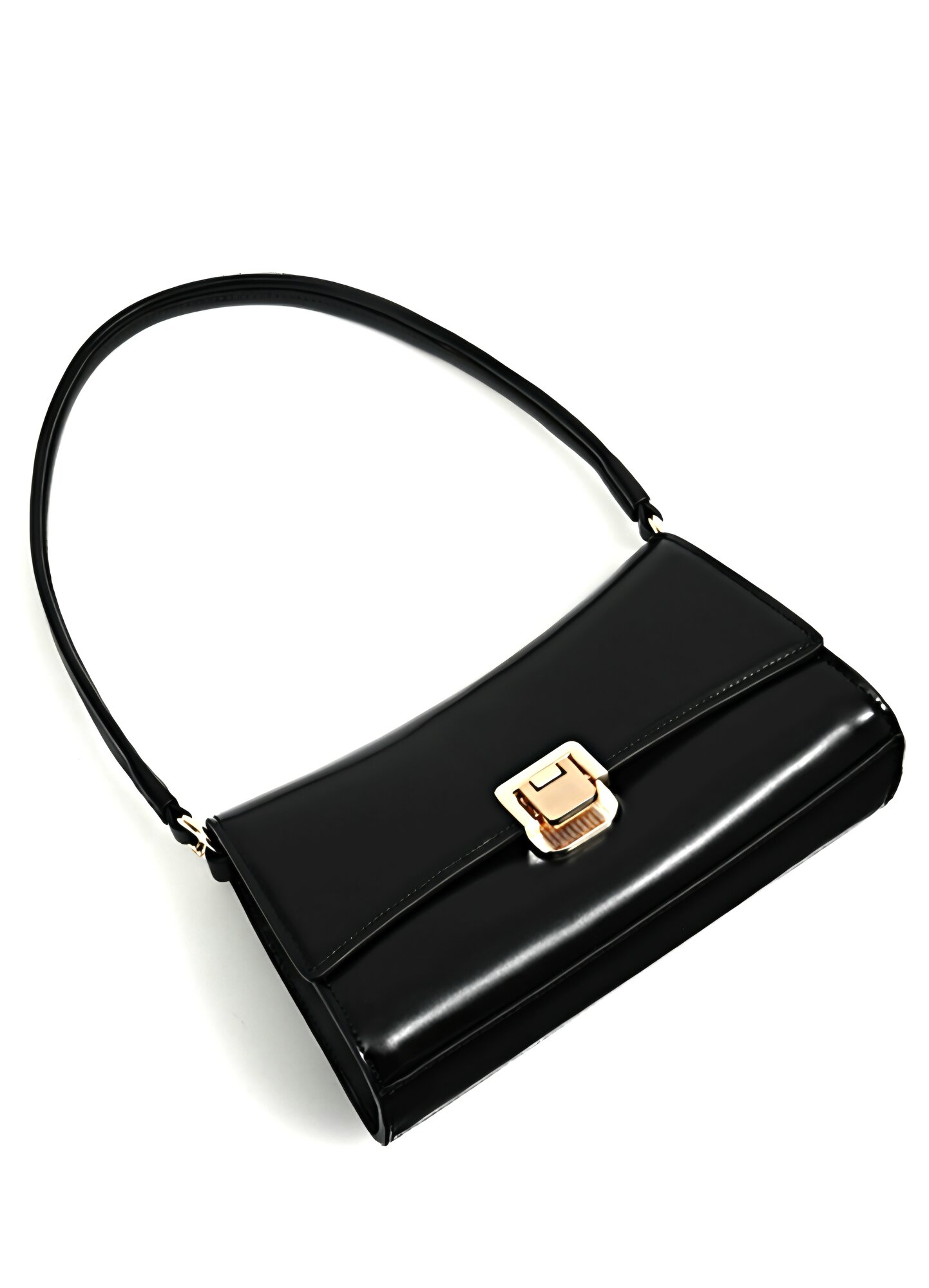 Сумка кросс-боди  из натуральной кожи, фактура гладкая, черный — фото 1