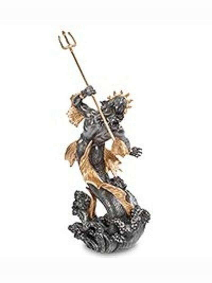 Статуэтка Посейдон - бог морей, 13*17*32 см, материал полистоун — фото 1