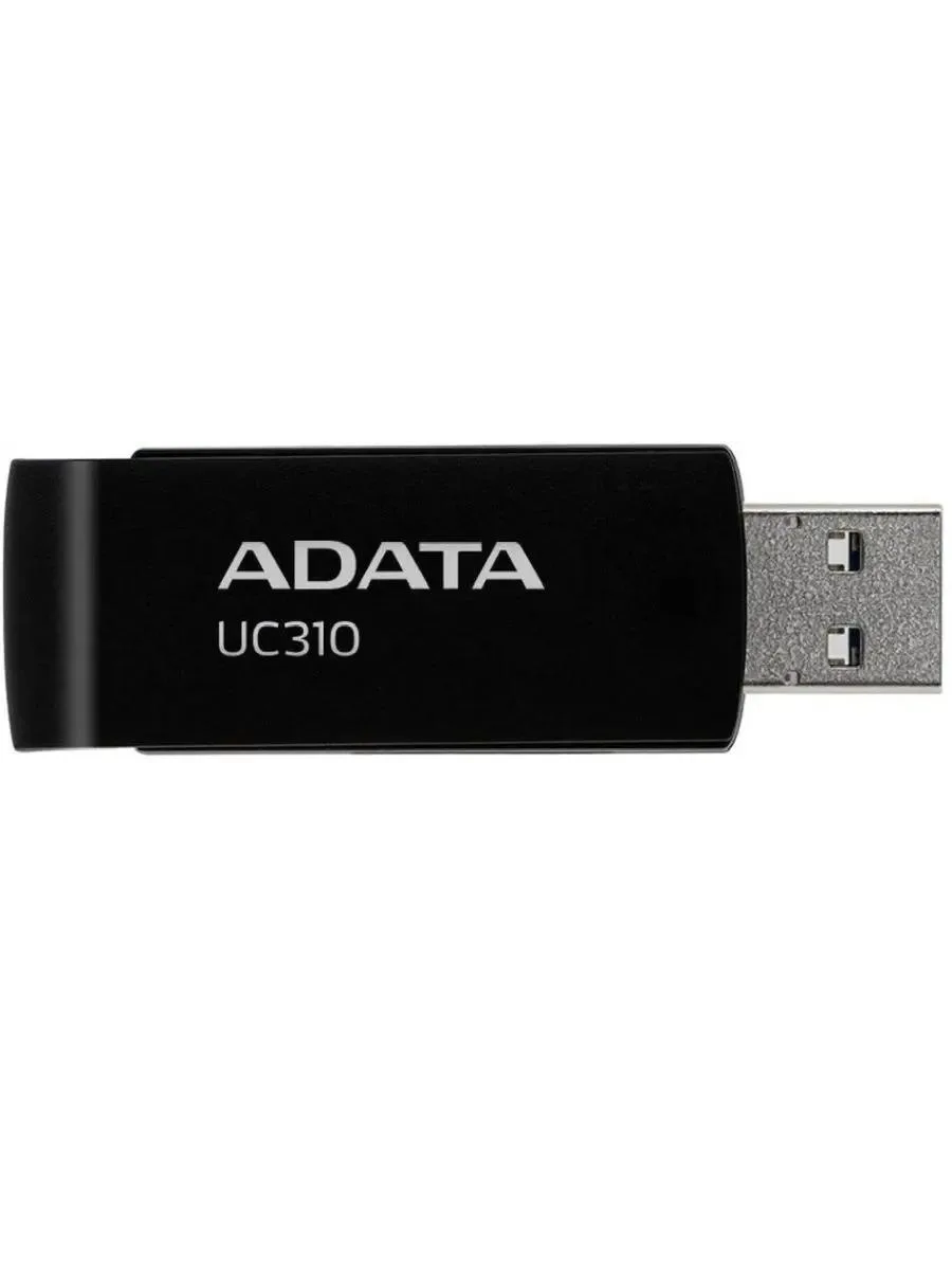 Флэш-накопитель ADATA UC310-64G-RBK, 64 ГБ, поворотный корпус, черный