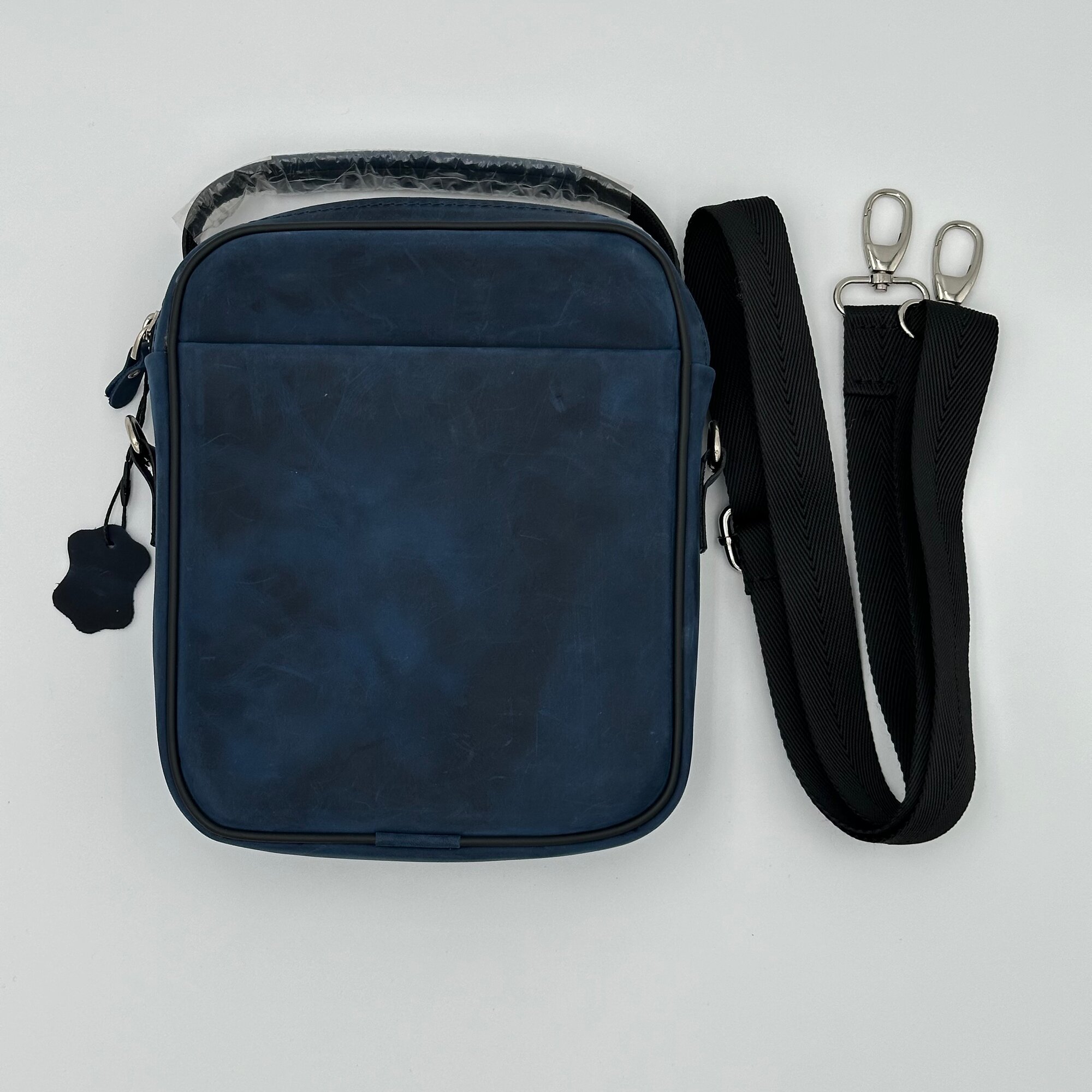 Сумка мессенджер  Мужская кожаная сумка через плечо Crazy Horse