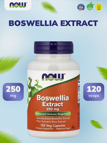 Изображение товара Now Foods Босвелия экстракт 250 мг 120 веганских капсул, Boswellia extract 250 mg 120 veg caps