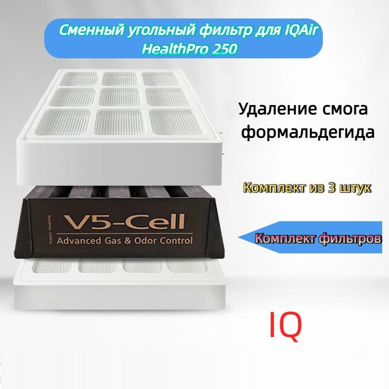 Фильтр Carbon для очистителя воздуха IQAir HealthPro 100/150/250/250 Plus, V5-Cell