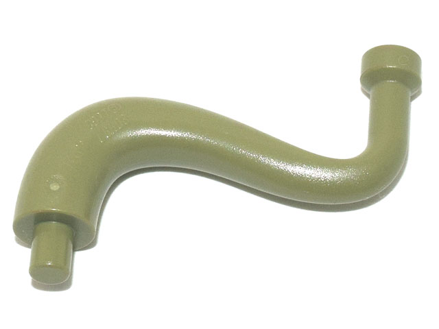 Elephant Tail / Trunk with Bar End - Long Straight Tip, 80497 Olive Green U