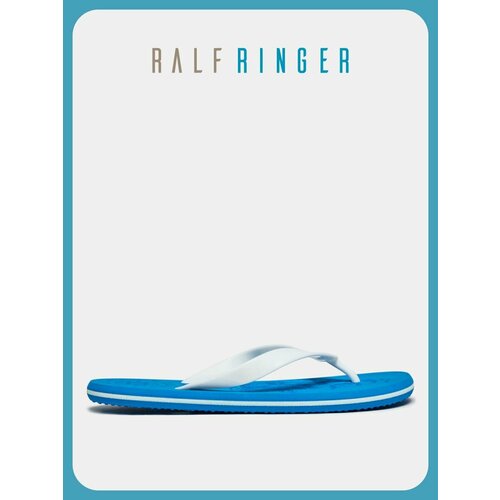 фото Сланцы ralf ringer, размер 35, голубой/белый
