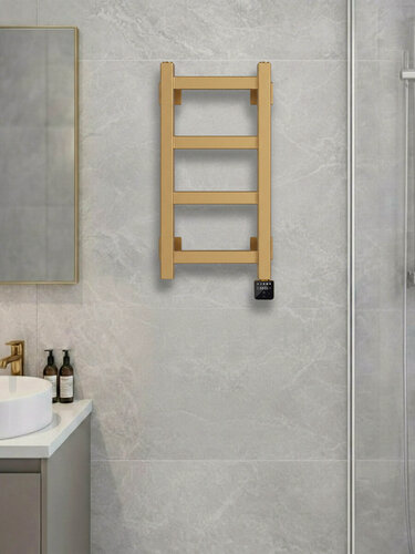 Изображение товара Quadro-1 Полотенцесушитель электрический EQ1 50x30 см Золото матовое
