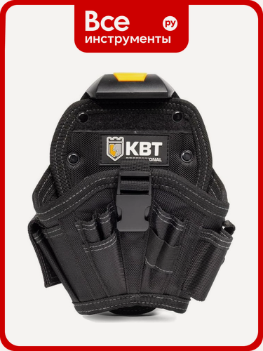 Изображение товара Поясная модульная сумка на клипсе КВТ СМ-04 серия Quick-Lock 83138, 55 мм полиэстер Оксфорд, с шестью внешними карманами