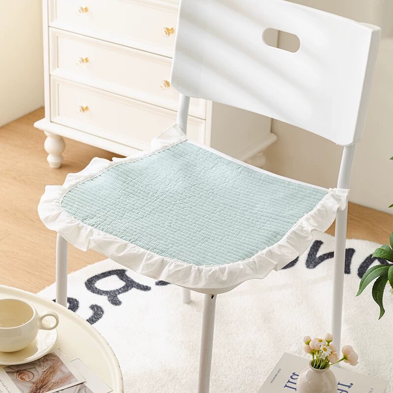 Yuanqi Green хлопковая сидушка 40x40 см для стульев, школьные и офисные стулья