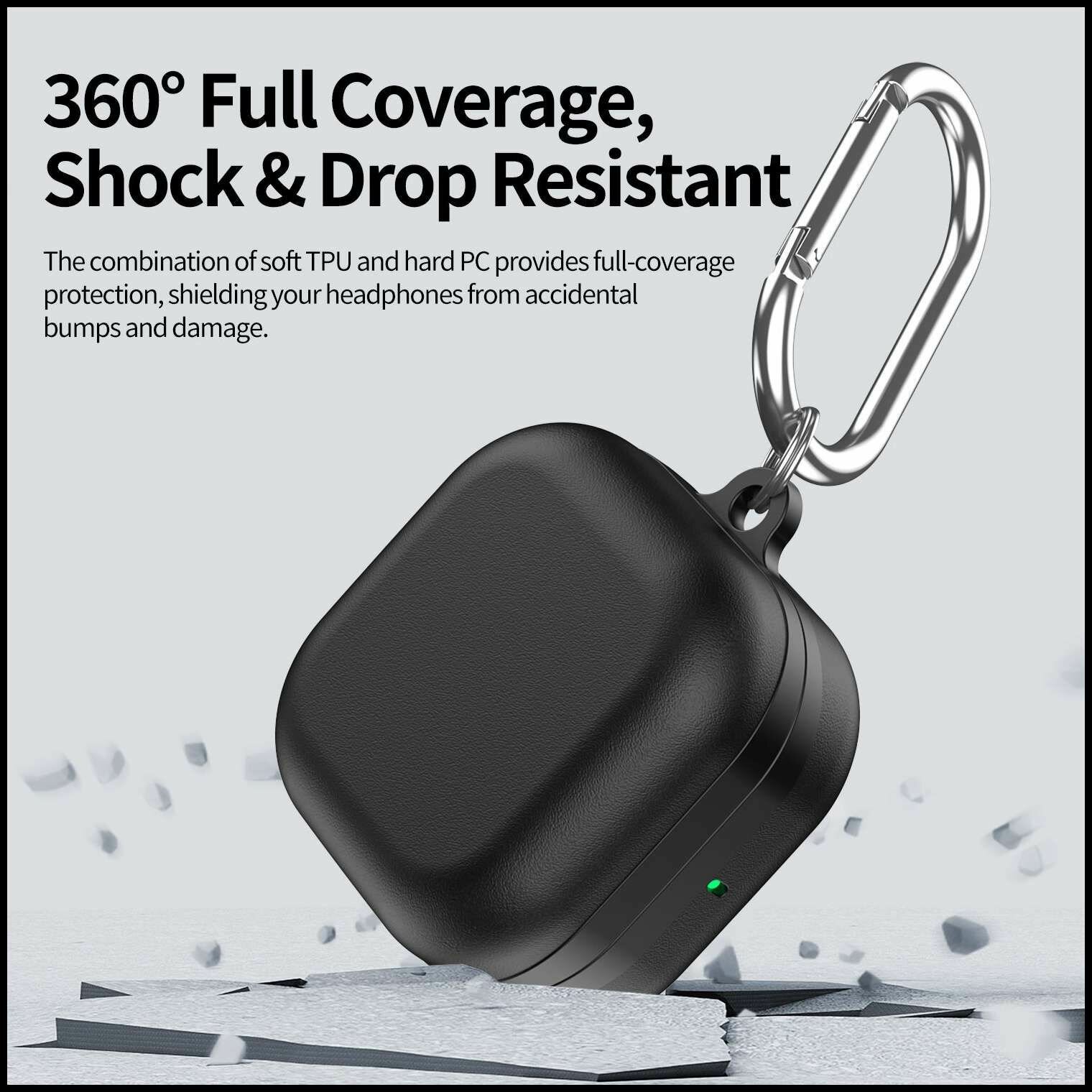 Для чехла для хранения Samsung Galaxy Buds 4 / Buds 4 Pro, гибридный защитный чехол из TPU+PC