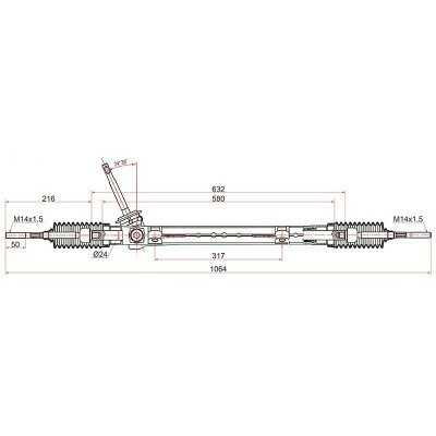 Рейка рулевая SAT ST-8200463517 Renault Megane 02-09