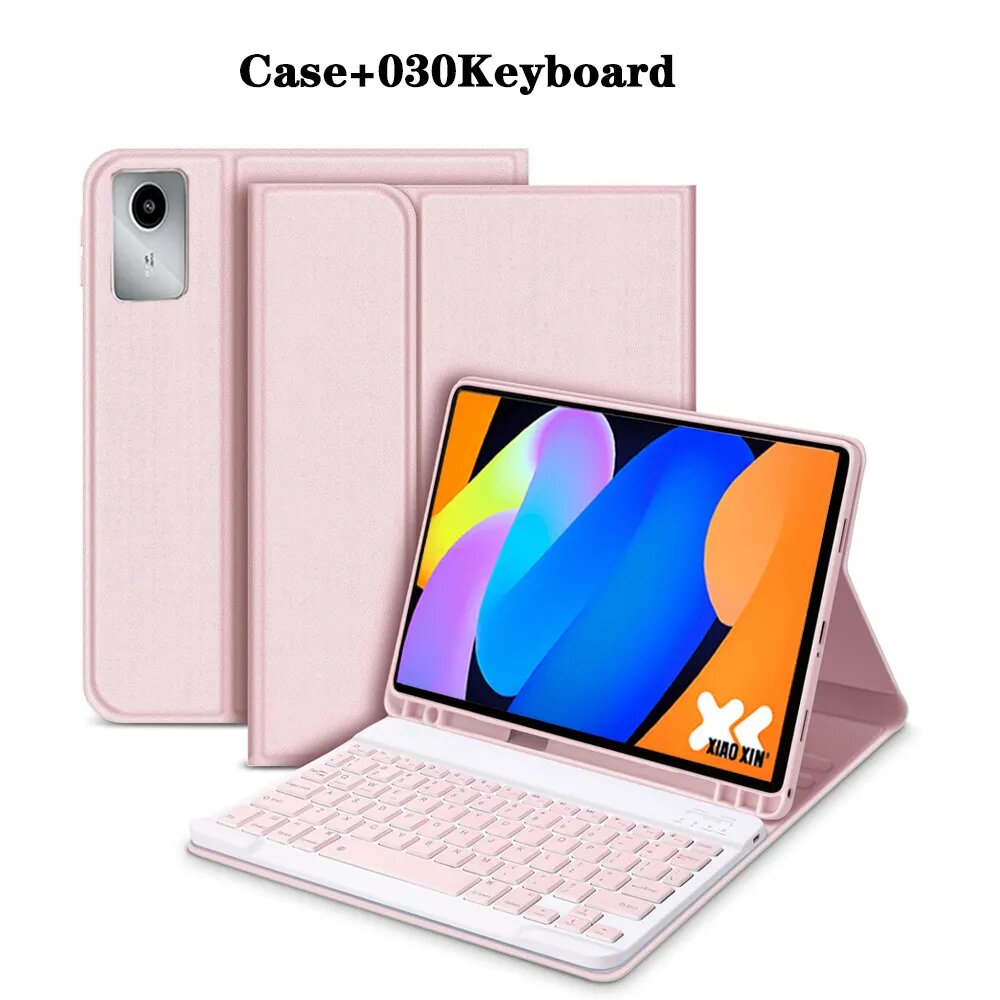 Чехол для планшета Lenovo 11 дюймов 2024 2025 с русской клавиатурой и прорезью для пера
