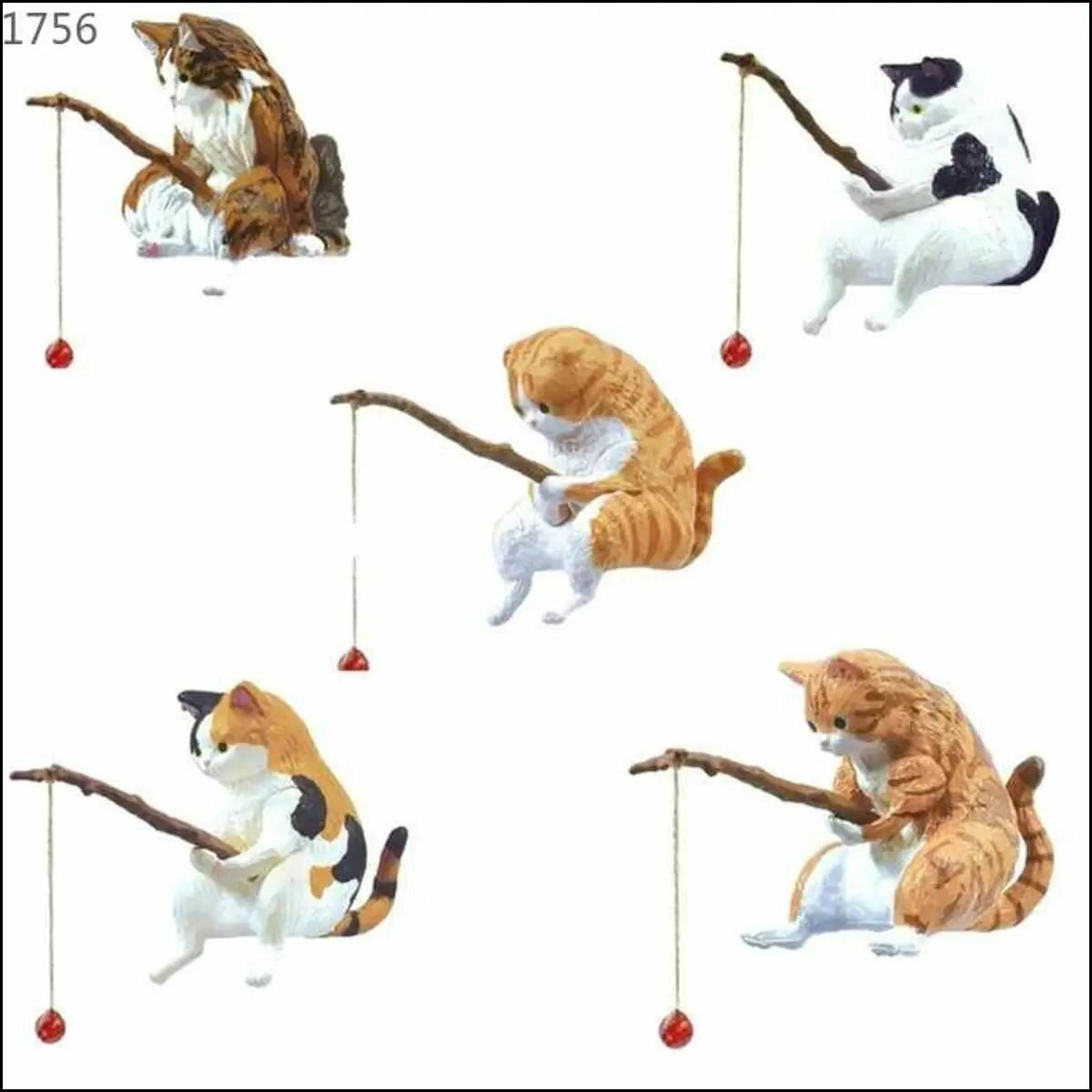 Кошачья рыбалка, кошачьи подвесные украшения-набор из 5 предметов482