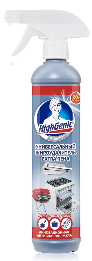 HighGenic Premium Универсальный жироудалитель Extra пена, 500 мл