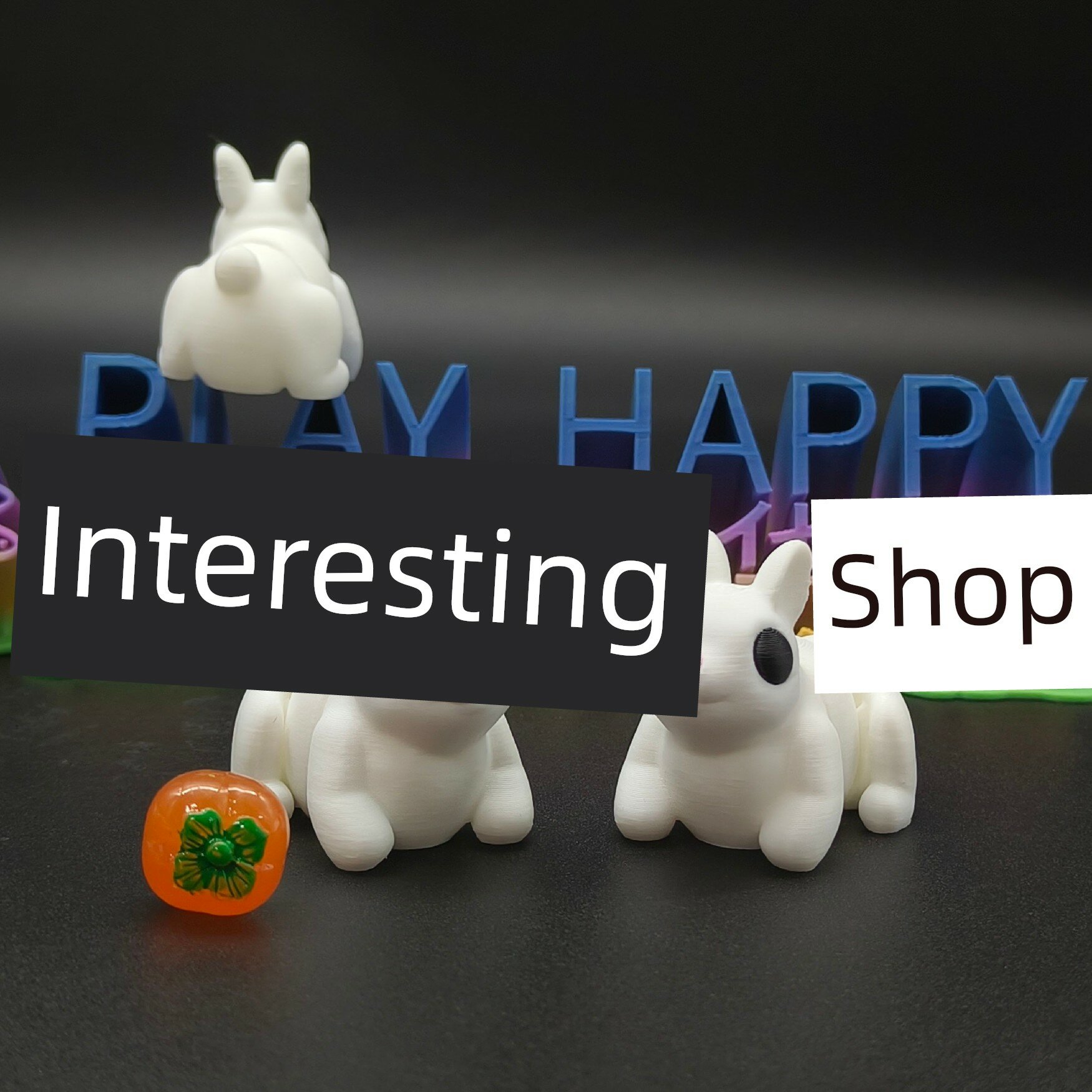 3D-печать миниатюрная фигурка кролика 2-го варианта с суставами, игрушка 5 см, коллекционная декорация для рабочего