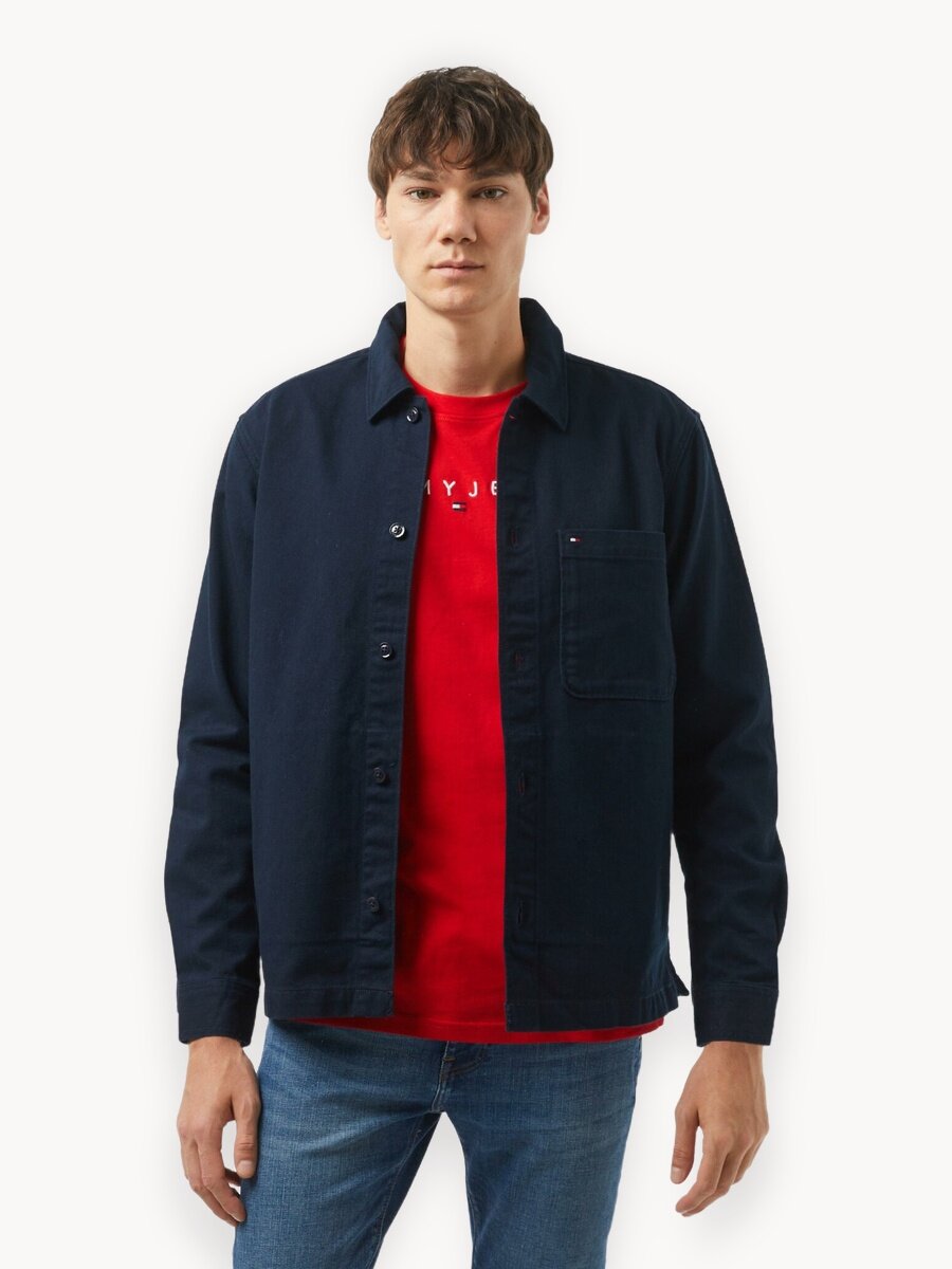 Рубашка TOMMY HILFIGER, размер XL, синий