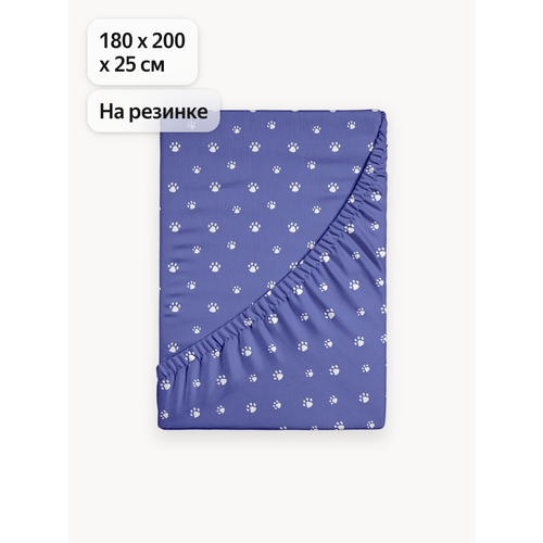 фото Простыня на резинке uniqcute 180х200х25 см, поплин, хлопок 100%, корри