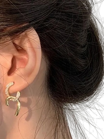 Серьги, золотой — фото 1