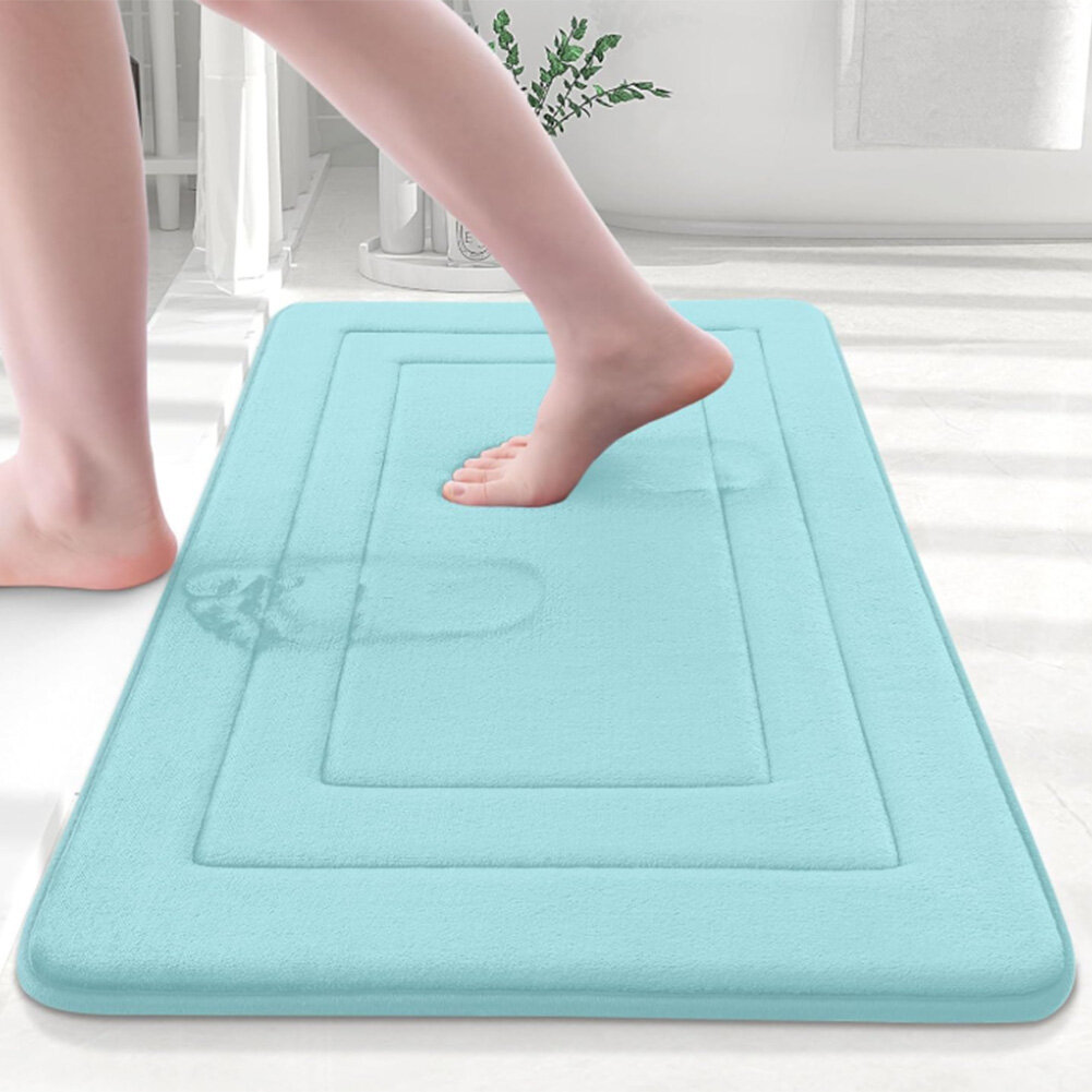 Ковер 50x80 см 3d-эффект светло-синий, Артикул: 5673072516, Материал: Полиуретановая пена
