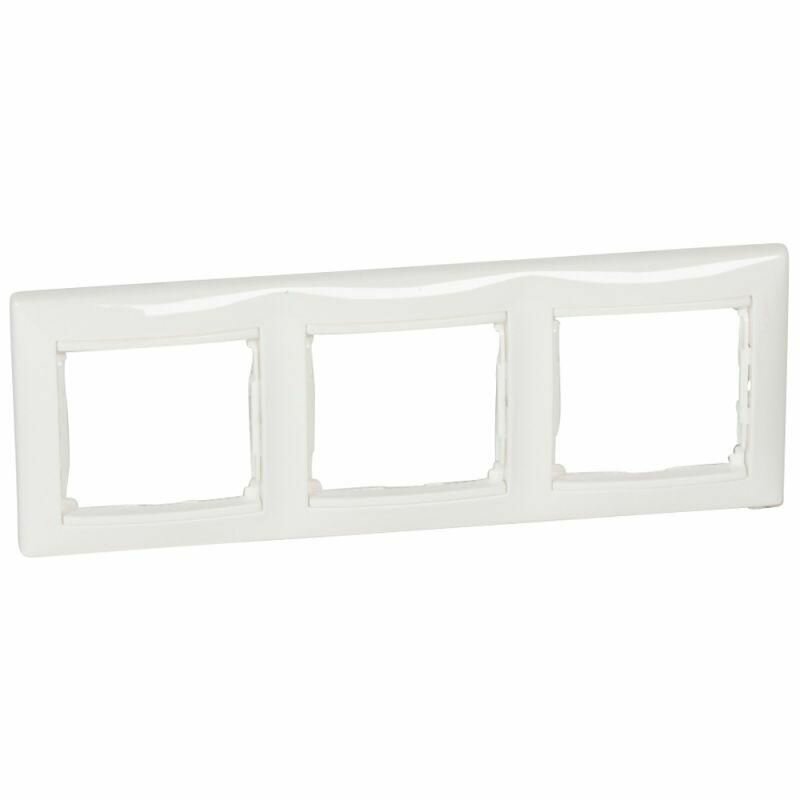 Рамка 3-м Valena горизонт. бел. IEK 774453 — фото 1