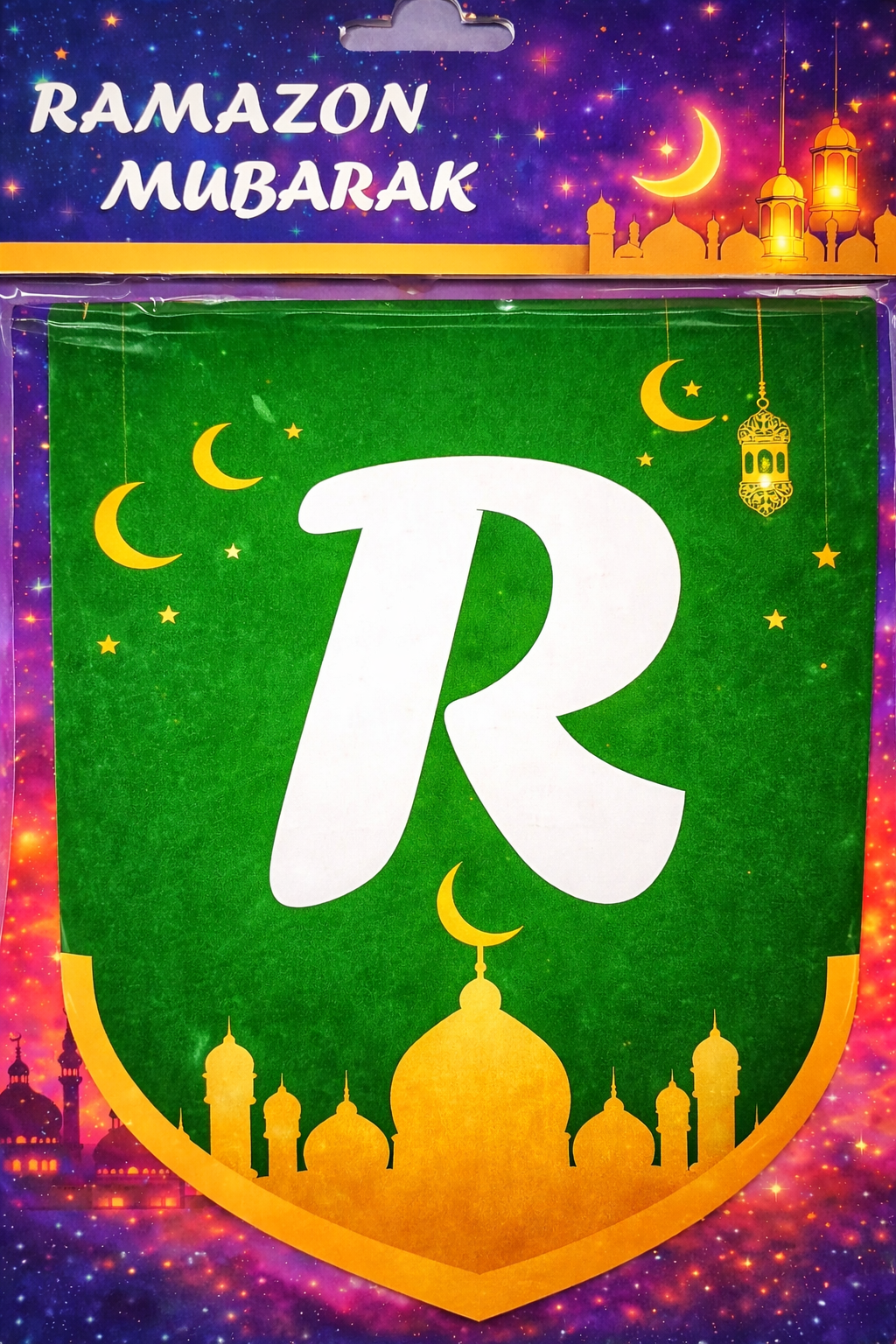 Гирлянда на дом к празднику Рамадан с надписью Рамадан Мубарак