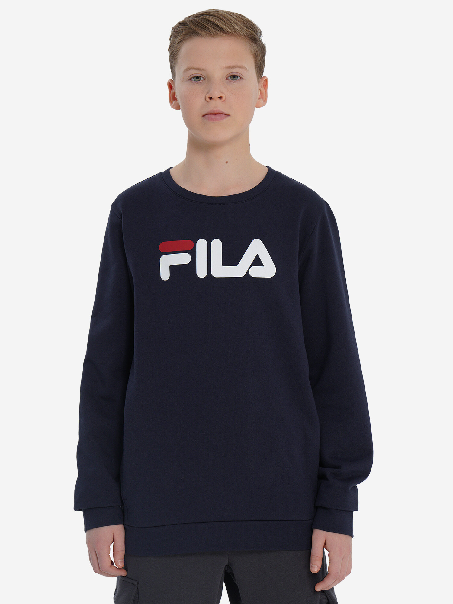 Свитшот Fila, размер 170-176, темно-синий — фото 1