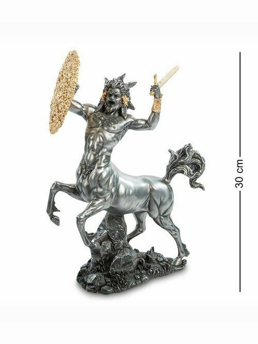 Статуэтка Кентавр, размер 30*9*21см, материал полистоун, цвет серебристый — фото 1