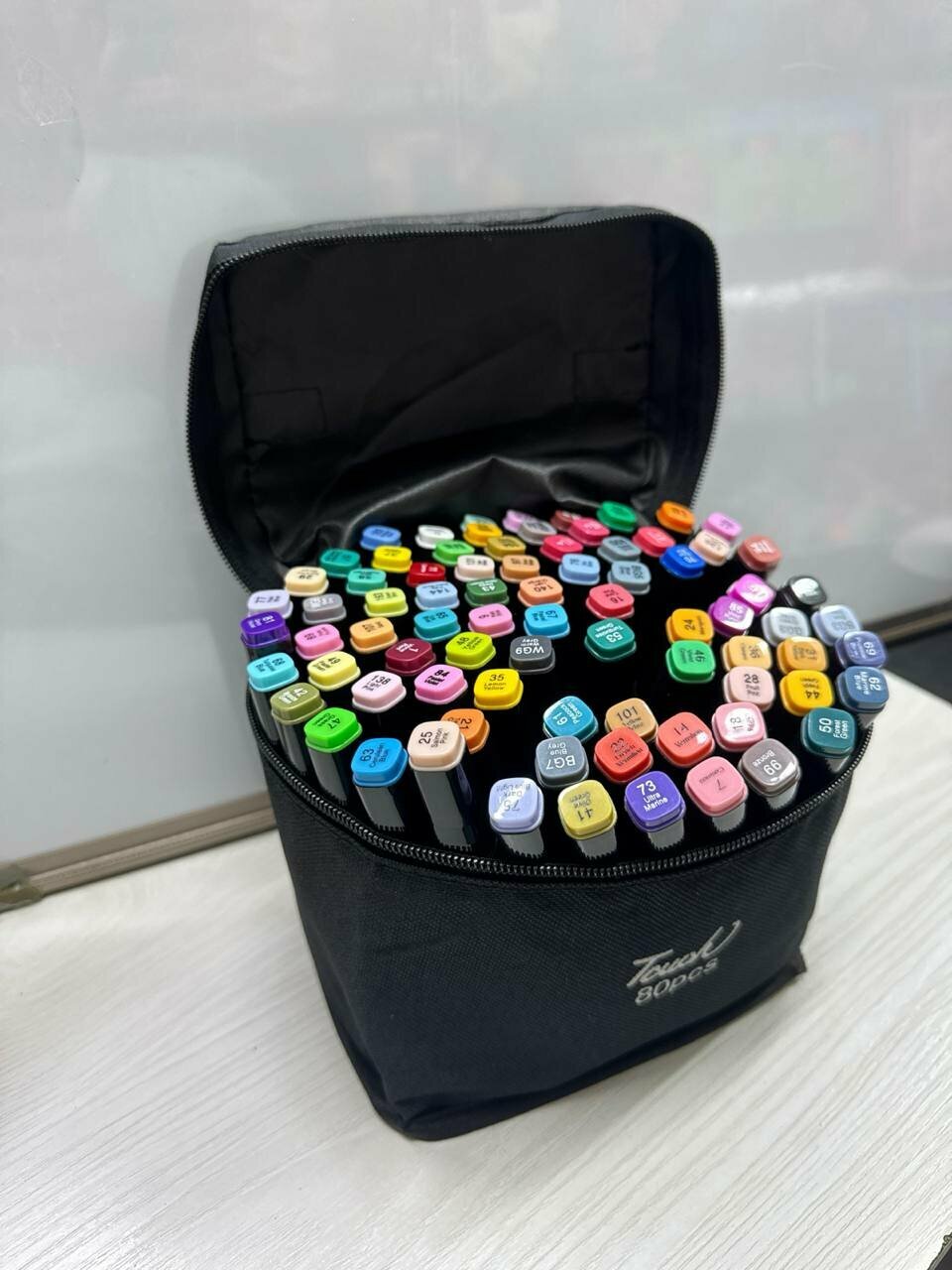 Набор 80 шт разноцветных маркеров фломастеров для рисования Touch — фото 1