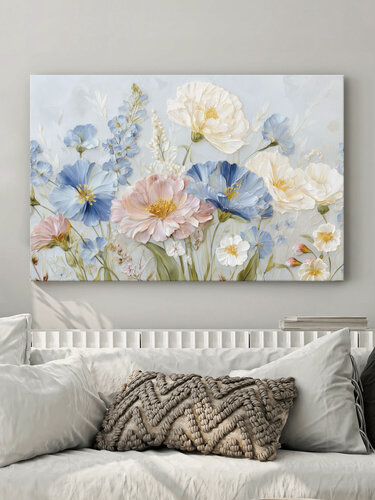 Изображение товара Большая картина Postermarket "Полевые цветы" на холсте с подрамником 60х90 см