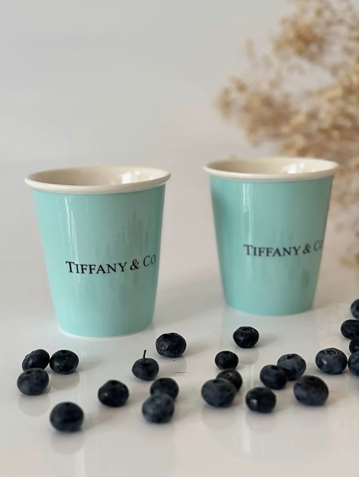 Подарочный набор в стиле Tiffany стаканы для кофе , 2 шт 300 мл