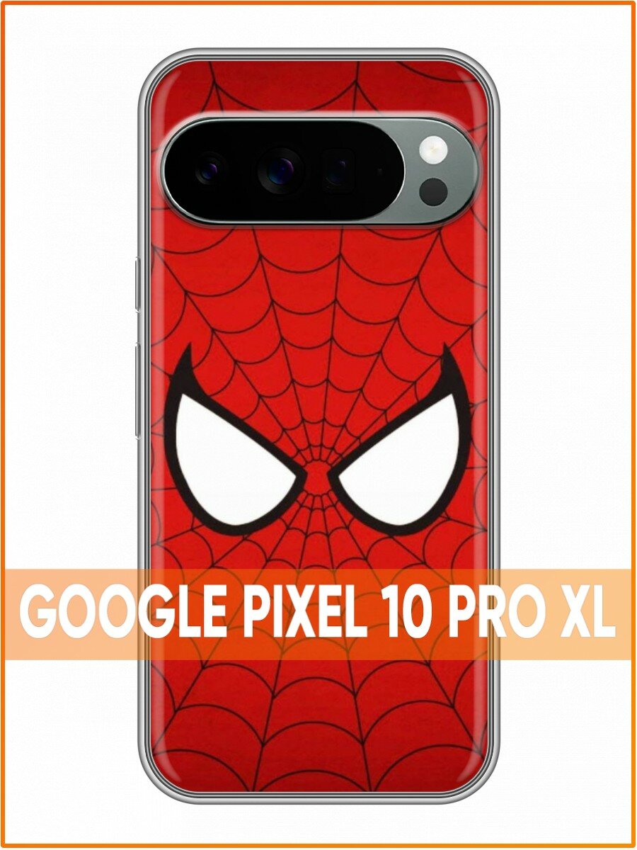 Чехол для Google Pixel 10 Pro XL с принтом Глаза Человека Паука (Гугл Пиксель 10 про XL)