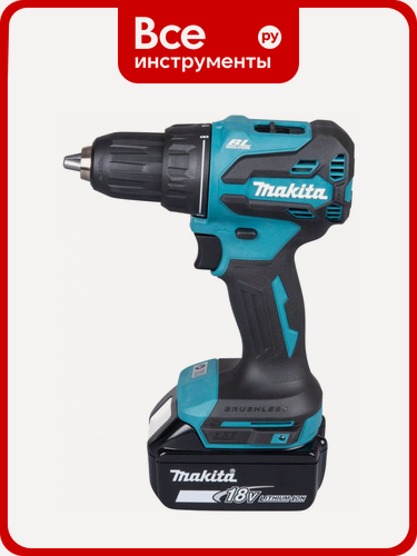Изображение товара Дрель-шуруповерт аккумуляторная Makita LXT 18В BL XPT , 13мм, 50/27Нм DDF490Z