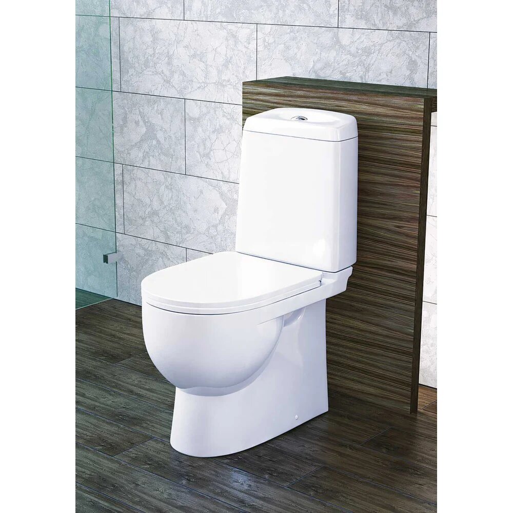 Компакт Best Luxe Sanita Luxe с сид. микролифт быстросъемное WC. CC/Best/2-DM/WHT. G/S1 8320 — фото 1