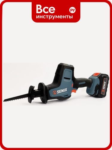 Изображение товара Сабельная аккумуляторная пила SENIX PSRX2-M2-EU, 150 мм, для распиловки заготовок