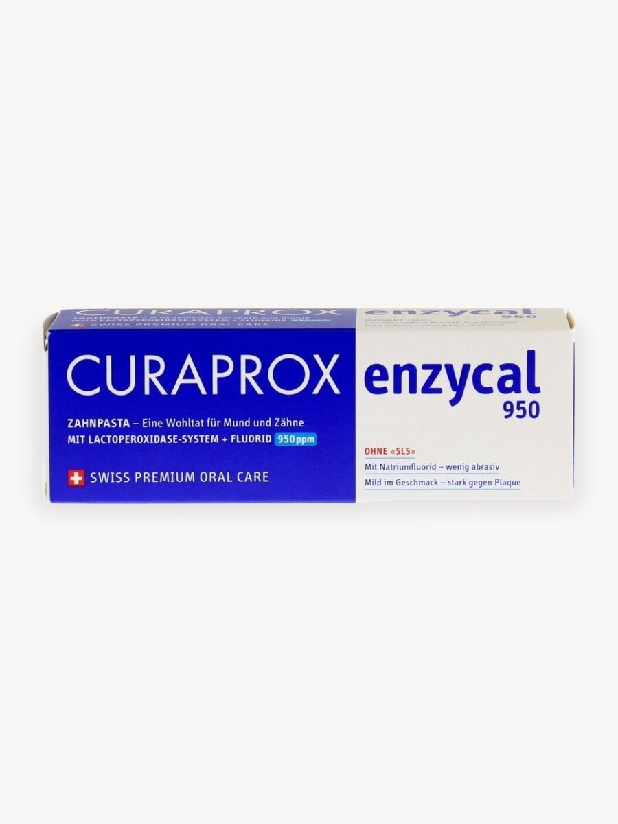 Зубная паста CURAPROX Enzycal 950, 75ml, 950 ppm