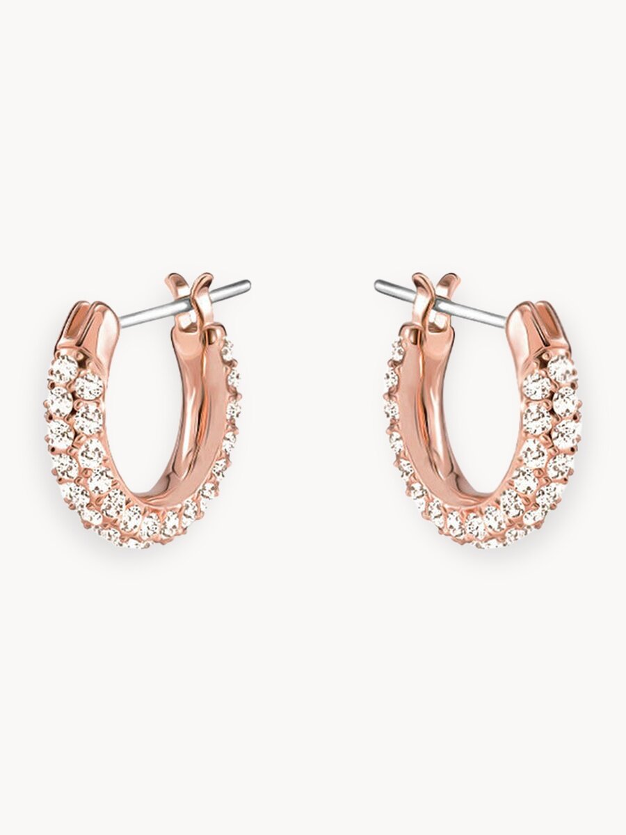 Серьги SWAROVSKI, кристаллы Swarovski, размер 10 мм, золото