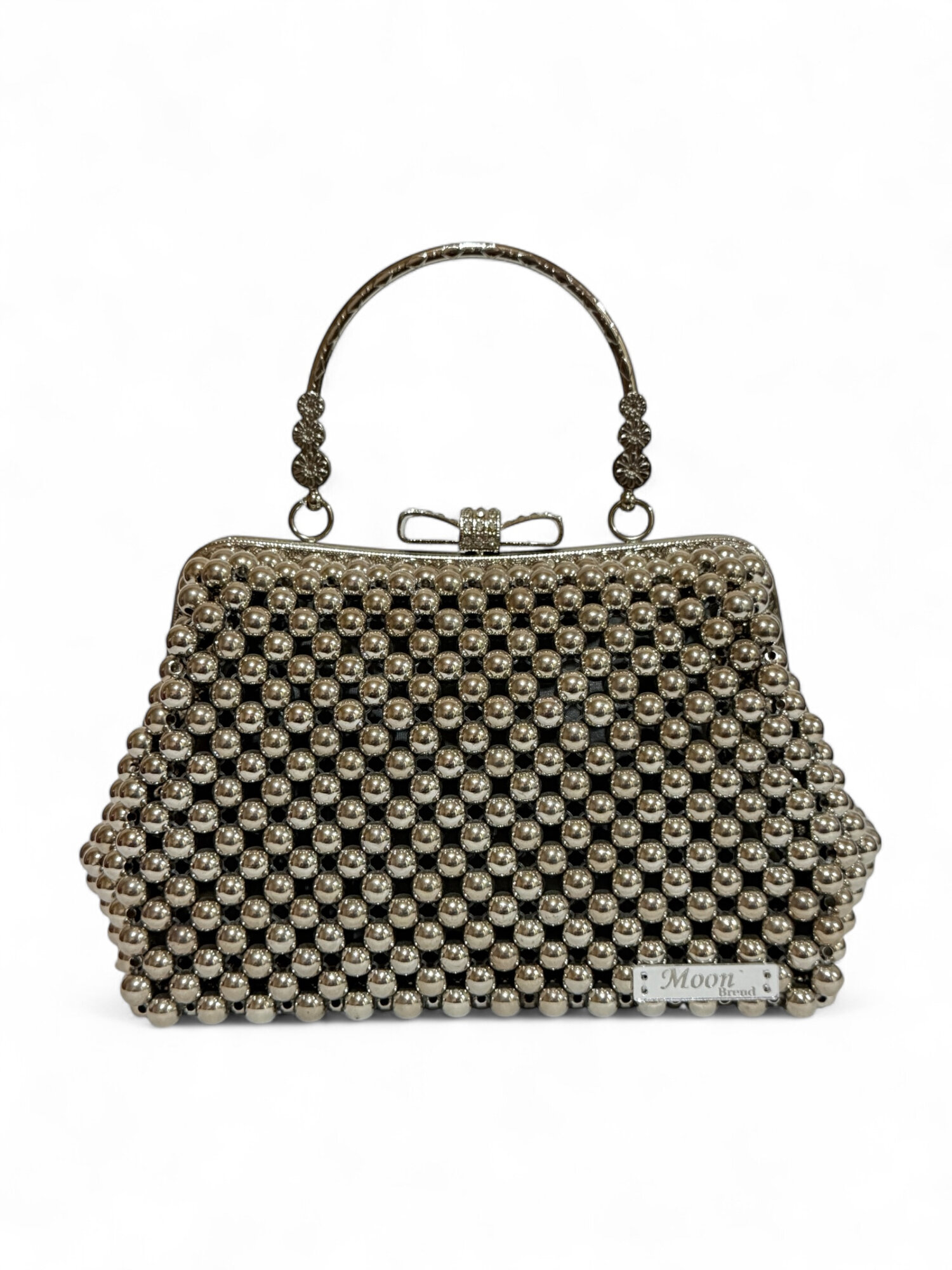 Джиббитсы для сумки клатч , серебряный — фото 1