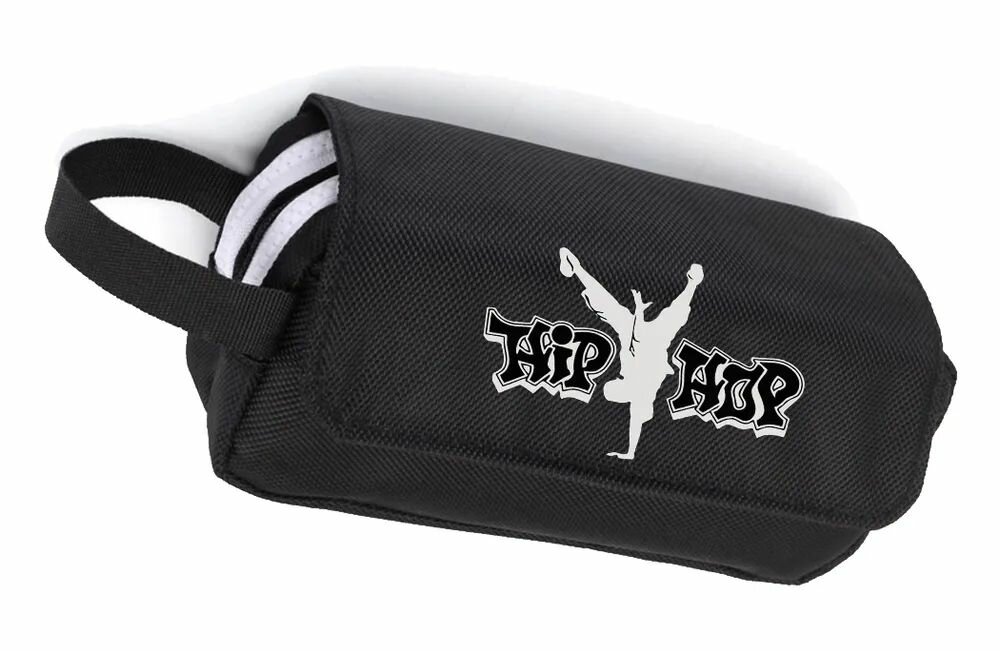 Пенал с логотипом Хип-хоп (Hip-hop) чёрный №4