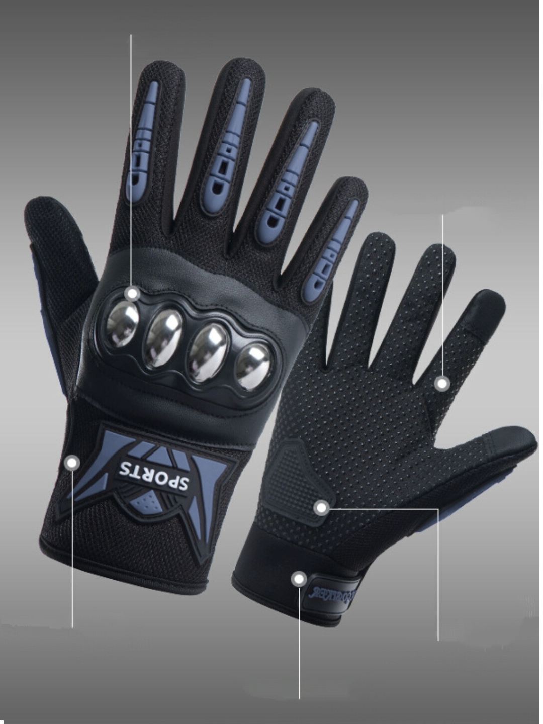 Мото перчатки для передвижения на скутере и мотоцикле — фото 1