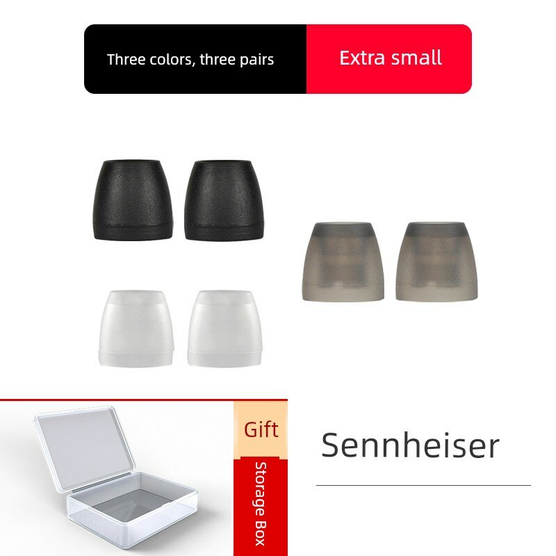 Три цвета универсальные силиконовые ушные ампулы для Sennheiser CX Series, размер Extra Small, 3 пары, подходит для