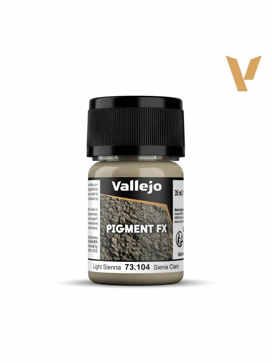 Пигмент для оформления подставок 73104 Pigments - Light Sienna Vallejo 73104
