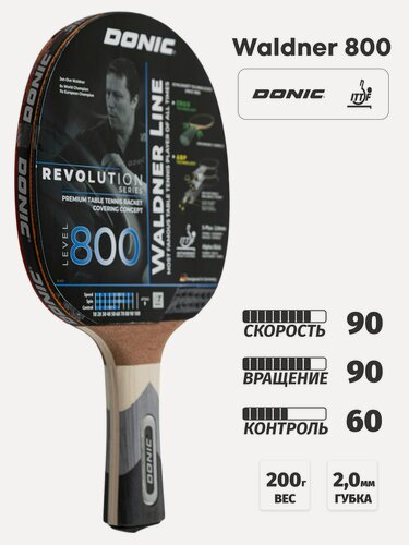 Изображение товара Ракетка для настольного тенниса Donic-Schildkrot Waldner 800