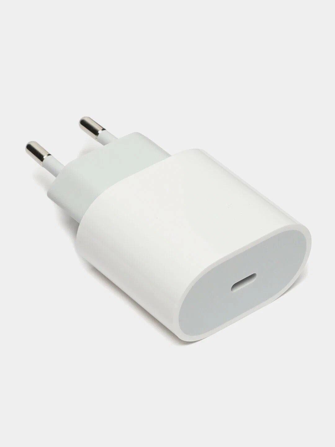 USB-C адаптер питания 20W быстрый заряд для iPhone и iPad белый — фото 1